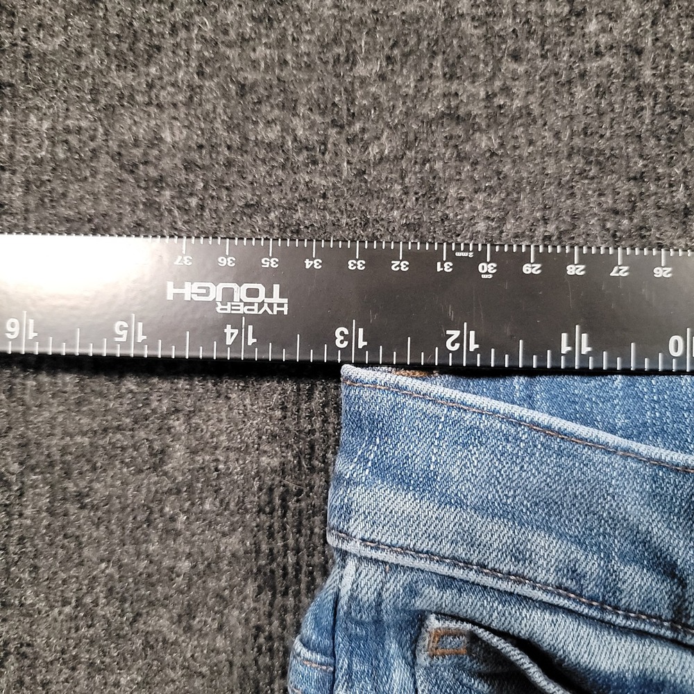 Madewell Women Slim Straight Jeans 28 Distressed Button Front - Picture 4 of 14